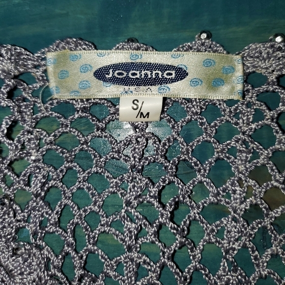 Silver Mesh Top with Bead Detail New Small/Medium - Picture 6 of 10